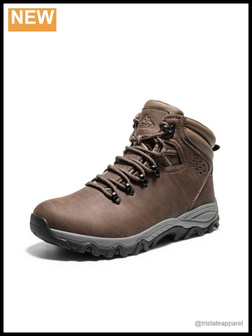 Men's Waterproof Insulated Snow Boots Mid-Top Faux Fur Lined Winter Hiking Boots